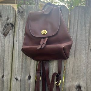 Vintage Brown Coach Backpack